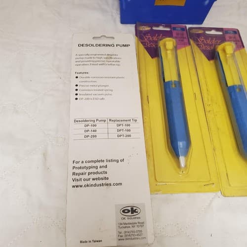 Lot of 3 Ok Industries Solder Desolder DP-140 Compact Desoldering Pump LOT-153 - Thumbnail 7