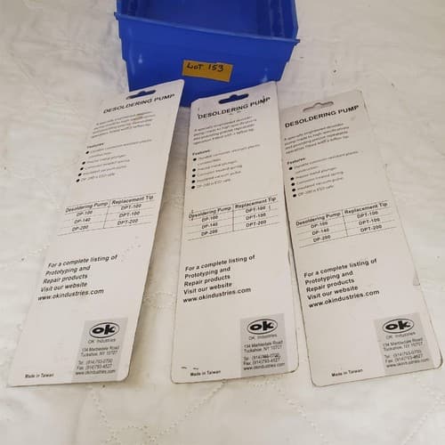 Lot of 3 Ok Industries Solder Desolder DP-140 Compact Desoldering Pump LOT-153 - Thumbnail 10