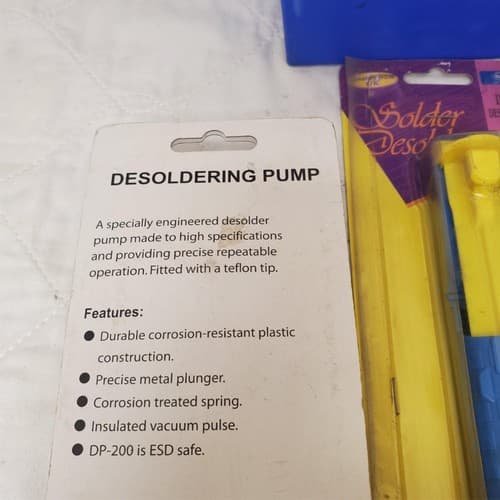 Lot of 3 Ok Industries Solder Desolder DP-140 Compact Desoldering Pump LOT-153 - Thumbnail 8