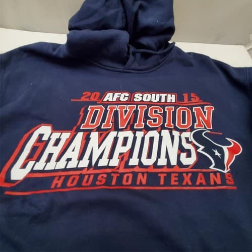 Houston Texans NFL 2015 AFC South Division Champions Hoodie Hooded Coat 2XL - Thumbnail 2