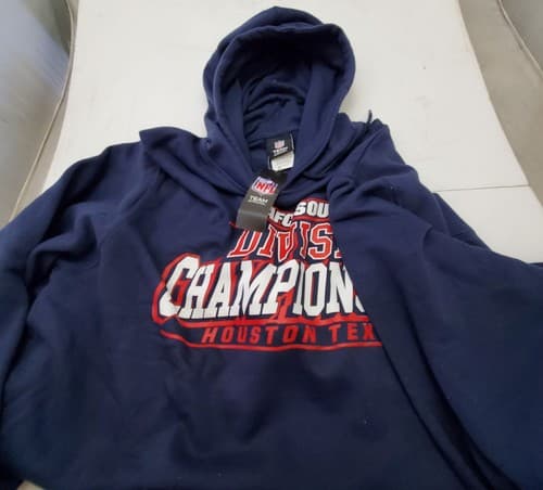 Houston Texans NFL 2015 AFC South Division Champions Hoodie Hooded Coat 2XL - Thumbnail 6