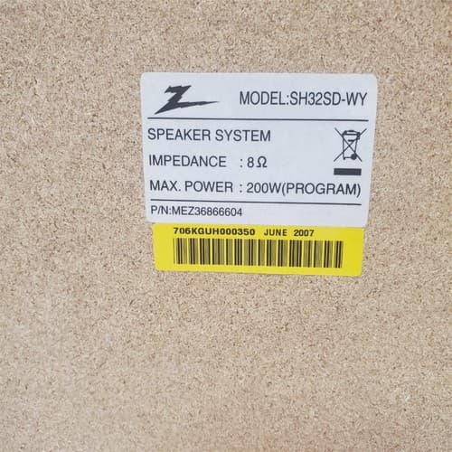 Zenith Sub Speaker SH32SD-WY Good condition - Thumbnail 6