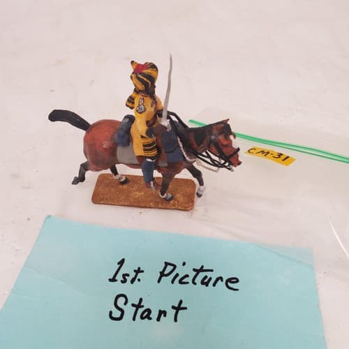 Metal Toy Soldier Skinner's Horse British Officer w/ Sword CM-31 - Image 1