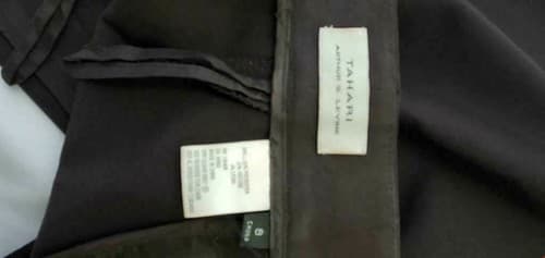 Tahari Arthur S Levine Women's Black Straight Crepe Dress Pant Size 8 - Thumbnail 3