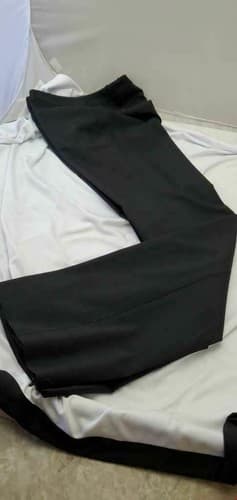Men's Black Size Large Straight Leg Regular Dress Pants - Image 1