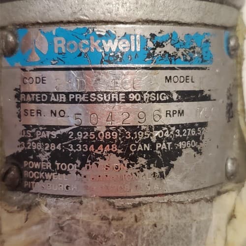 Rockwell Pistol Grip Pneumatic Heavy Duty Air Drill Air Tool AAA14 - Thumbnail 5