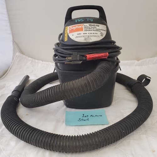 Dayton 1D457D Wet/Dry Vacuum Cleaner 120V 60Hz LOT 529 - Image 1