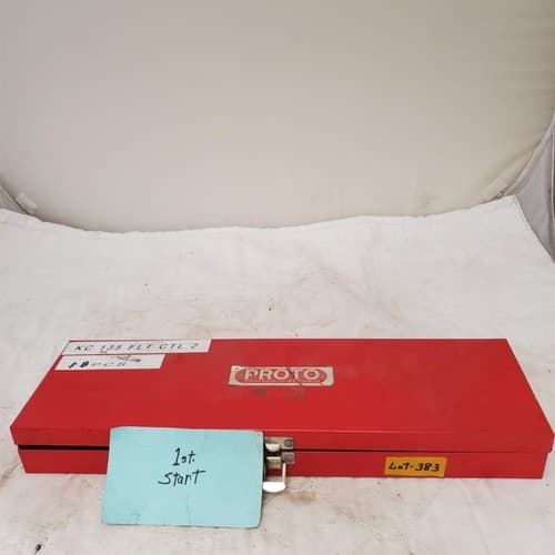 Proto Tools Set of 18 Fractional Drive Socket Set Stanley Tools LOT 383 - Thumbnail 2