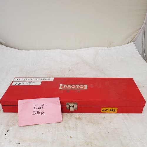 Proto Tools Set of 18 Fractional Drive Socket Set Stanley Tools LOT 383 - Thumbnail 13