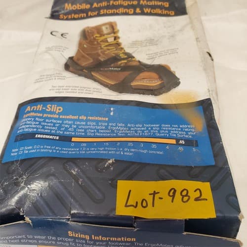 Impacto ErgoMates Adjustable Anti Fatigue Overshoes Mobile Matting LOT-982 - Thumbnail 3