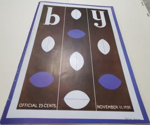 Brown vs Yale Football Game Official Program November, 11 1939 - Image 1