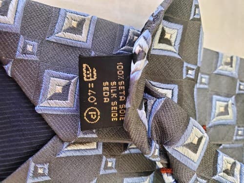 Ermenegildo Zegna 100% Silk Men's Neck Tie - Thumbnail 5