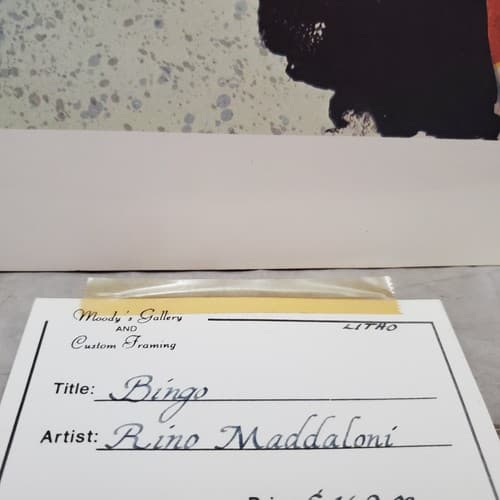 Bingo By Rino Maddaloni Signed Numbered Vintage Print Clown Art - Thumbnail 3