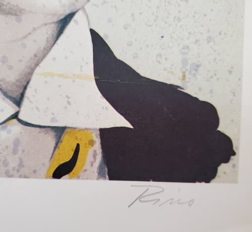 Bingo By Rino Maddaloni Signed Numbered Vintage Print Clown Art - Thumbnail 4