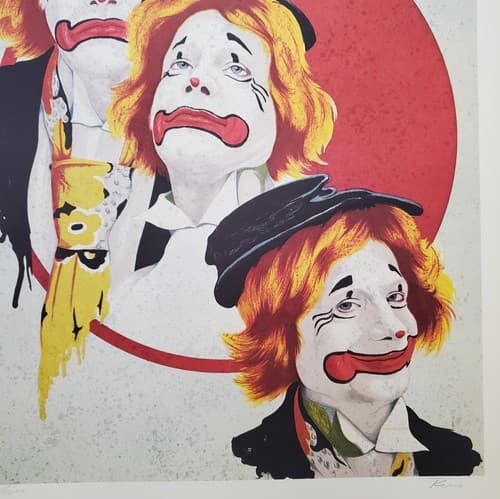 Bingo By Rino Maddaloni Signed Numbered Vintage Print Clown Art - Thumbnail 6