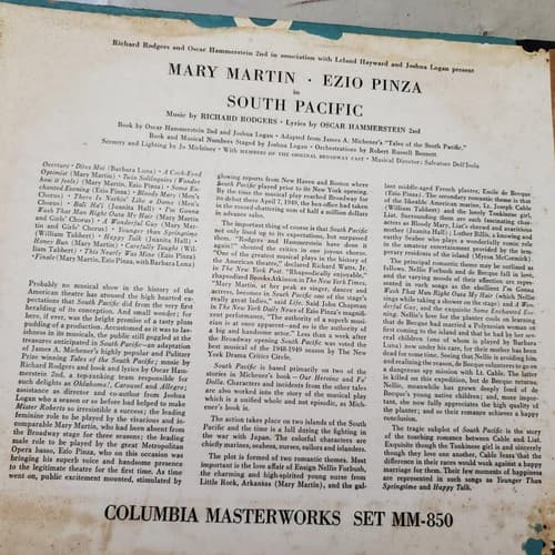 South Pacific Richard Rodgers Oscar Hammerstein Original B'way Cast Joshua Logan - Thumbnail 2