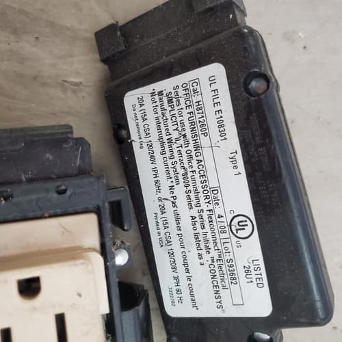 UL File Double Block Raceway Office Receptacles Circuit - Thumbnail 6