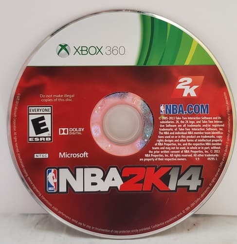 NBA 2K14 Microsoft Xbox 360 Video Game Disc Only - Image 1