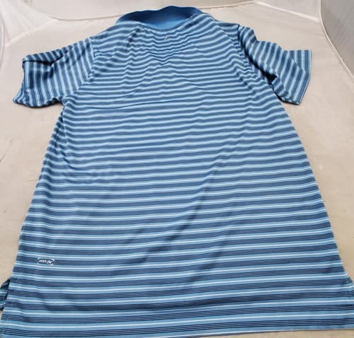 Vintage Men's Striped Polo T-Shirt Short Sleeved Size Small - Thumbnail 3
