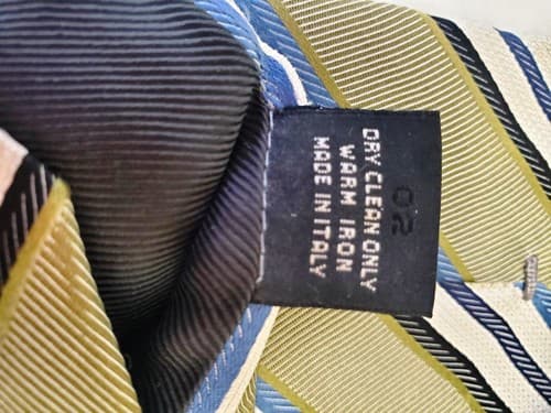 Ermenegildo Zegna 100% Silk Men's Neck Tie Dry Clean Only - Thumbnail 6