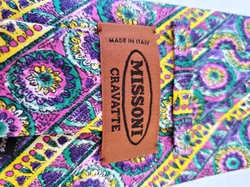 Missoni Cravatte Men's Classic Neck Tie Dry Clean Only - Thumbnail 3
