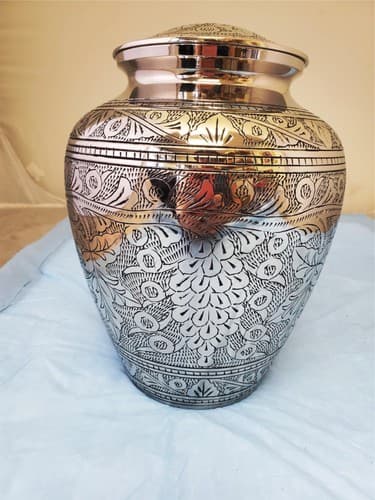 Modern Beautiful Design Handcrafted Urn for Human Ashes BA-629 - Image 1