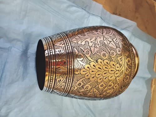Modern Beautiful Design Handcrafted Urn for Human Ashes BA-629 - Thumbnail 7