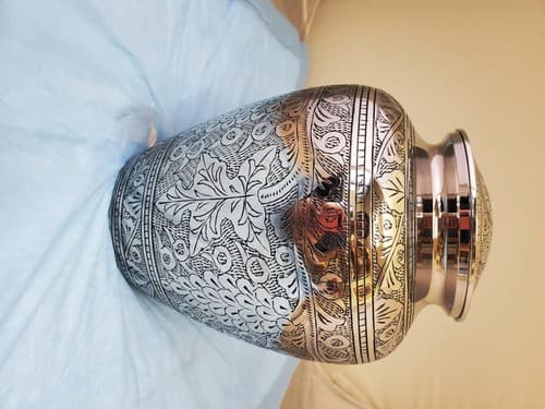 Modern Beautiful Design Handcrafted Urn for Human Ashes BA-629 - Thumbnail 5