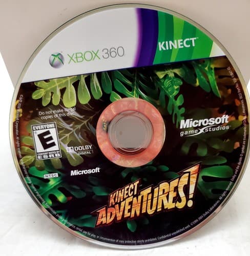 Kinect Adventures! Microsoft Xbox 360 Video Game Disc Only - Image 1