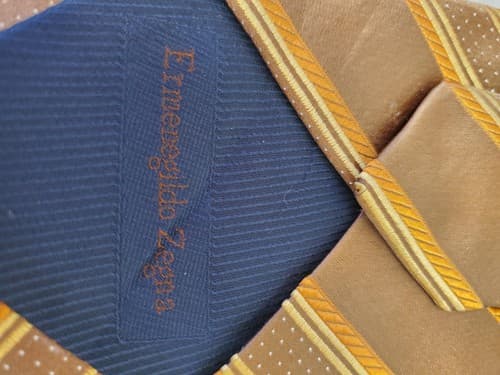 Vintage Ermenegildo Zegna 100% Silk Mens Tie - Thumbnail 3