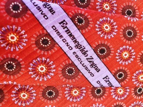 Vintage Ermenegildo Zegna 100% Silk Men's Tie - Thumbnail 4