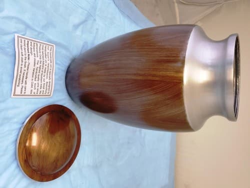 Modern Beautiful Design Handcrafted Urn for Human Ashes - BAI-7682NK - Thumbnail 6