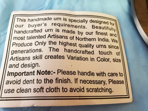 Modern Beautiful Design Handcrafted Urn for Human Ashes - BAI-7682NK - Thumbnail 7