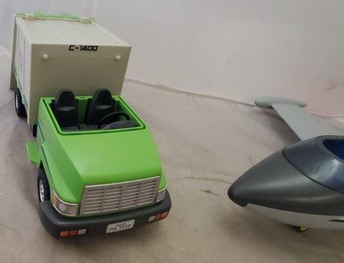 Playmobil Rescue Ambulance, City Life Airplane, Recycle Truck Toy - Thumbnail 3