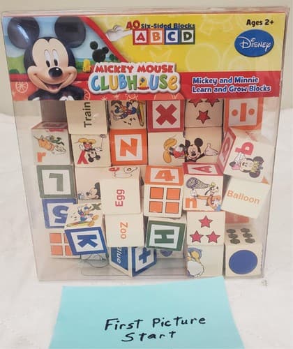 Disney Mickey Mouse Clubhouse Mickey & Minnie Learn & Grow Set of 40 Blocks Set - Image 1