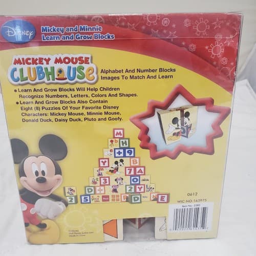 Disney Mickey Mouse Clubhouse Mickey & Minnie Learn & Grow Set of 40 Blocks Set - Thumbnail 4