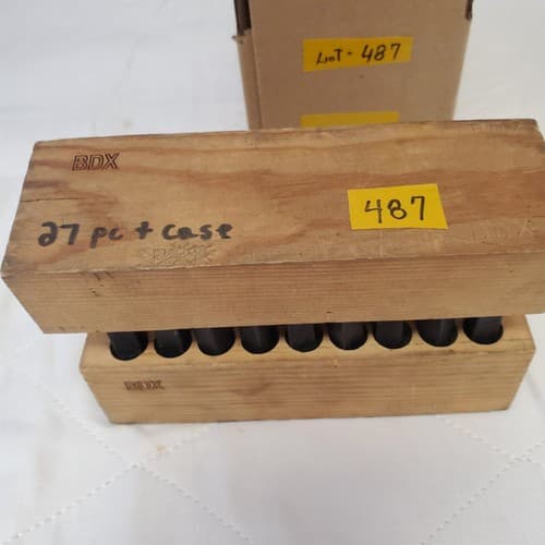 BDX Lab Test Hardened Hammer End 3/16 Letters A-Z Steel Stamps Lot 487 - Thumbnail 5