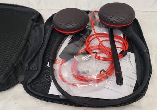 Plantronics C3200 Blackwire USB Headset with USB Adapter Case - Thumbnail 2