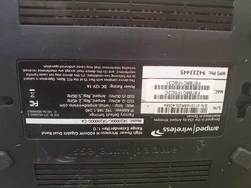 Amped Wireless High Power Dual Band Wi-Fi Range Extender Model SR20000G - Thumbnail 5