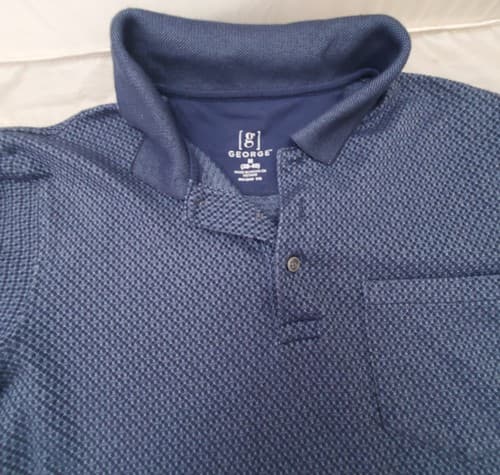 Vintage George Men's Polo T-Shirt Short Sleeved Size Medium - Thumbnail 7