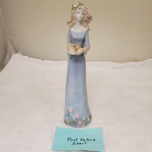Vintage Porcelain Lady Figurine - Image 1