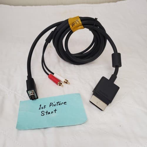 Microsoft XBOX 360 VGA HD Audio Output Cable W19 - Image 1