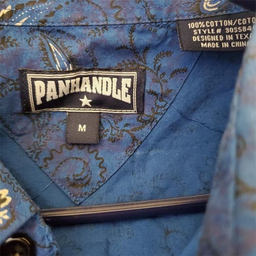 Rafter Short Sleeve & Panhandle Long Sleeve Shirts Blue and Red Size Medium - Thumbnail 3