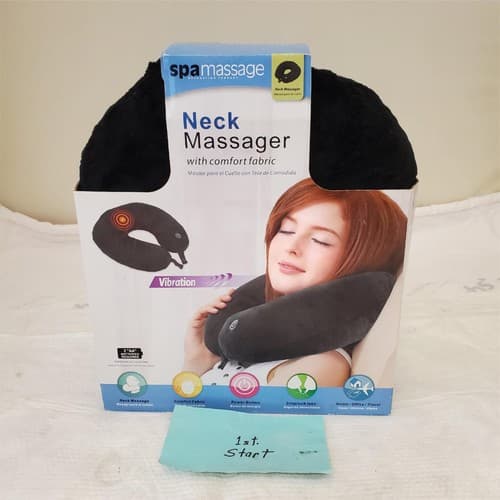 Spa Massage Black Neck Wrap Massager With Comfort Fabric - Image 1
