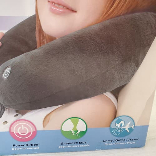 Spa Massage Black Neck Wrap Massager With Comfort Fabric - Thumbnail 3