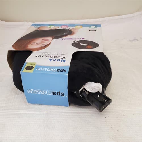 Spa Massage Black Neck Wrap Massager With Comfort Fabric - Thumbnail 8
