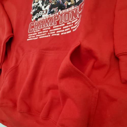 Houston Texans NFL 2019 AFC South Division Champions Hoodie Hooded Coat - Thumbnail 3