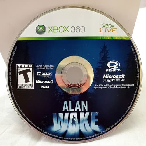 Alan Wake Microsoft Xbox 360 Video Game Disc Only - Image 1