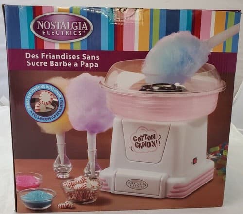 Nostalgia Electrics Hard & Sugar-Free Candy Cotton Candy Maker Machine - Image 1
