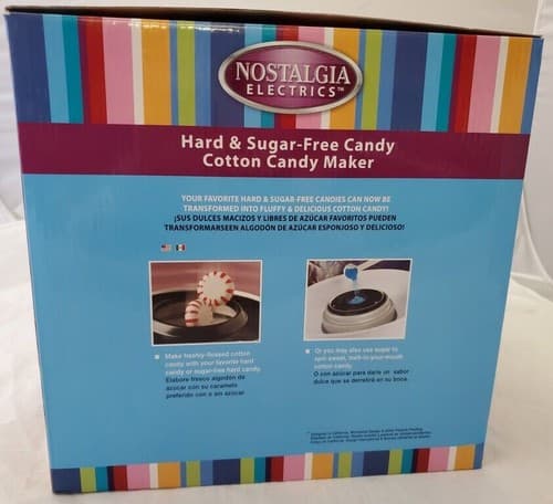 Nostalgia Electrics Hard & Sugar-Free Candy Cotton Candy Maker Machine - Thumbnail 2